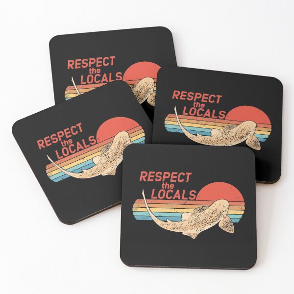 Item preview, Respect the locals zebra shark designed and sold by NicGrayGraphic.
