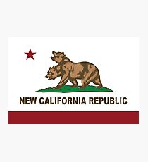 New California Republic Flag Original Photographic Print
