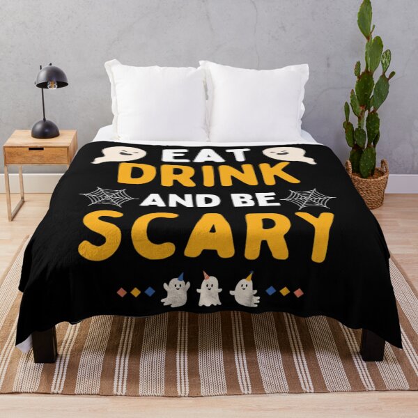 Item preview, Eat Drink And Be Scary Funny Halloween Saying 2021 designed and sold by chetan786.