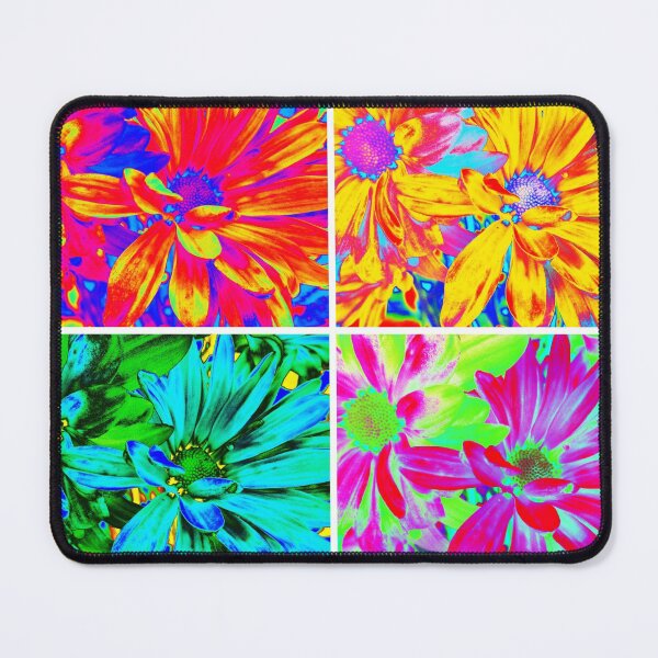 Item preview, Abstract Colorful Quartet Collage of Flowers designed and sold by SXW Designs.