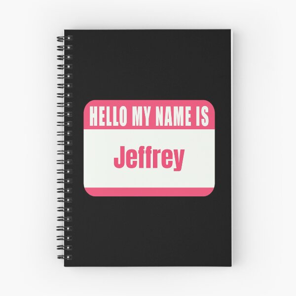 Item preview, Hello My Name is Jeffrey Name Tag  designed and sold by Cafecreative.