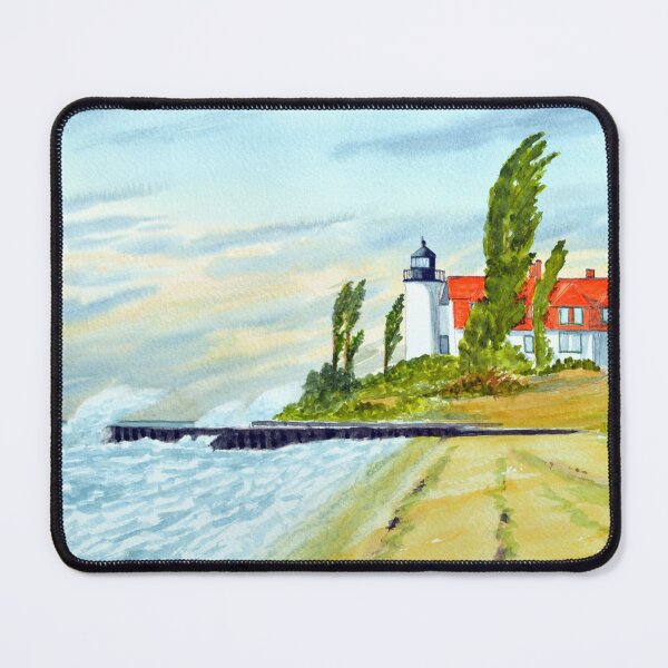 Item preview, Point Betsie Light Michigan - Stormy Weather designed and sold by William Holkham.