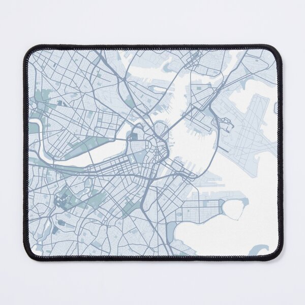Item preview, Boston City Map, USA City Massachusetts designed and sold by TheRedFinch.