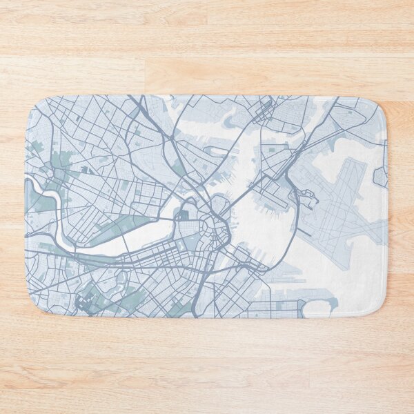 Item preview, Boston City Map, USA City Massachusetts designed and sold by TheRedFinch.