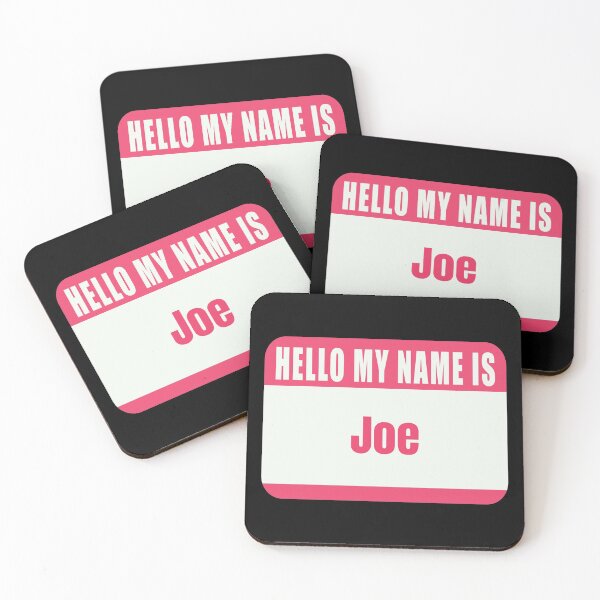 Item preview,  Hello My Name is Joe Name Tag  designed and sold by Cafecreative.