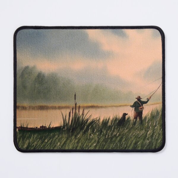 Mouse Pad for Computers,Gaming Mouse-Pads Office for Laptop Mouse Mat for  PC Non Slip Mice Pad Angler Fisherman Bass Lure Fly Fishing Gear 2T1559