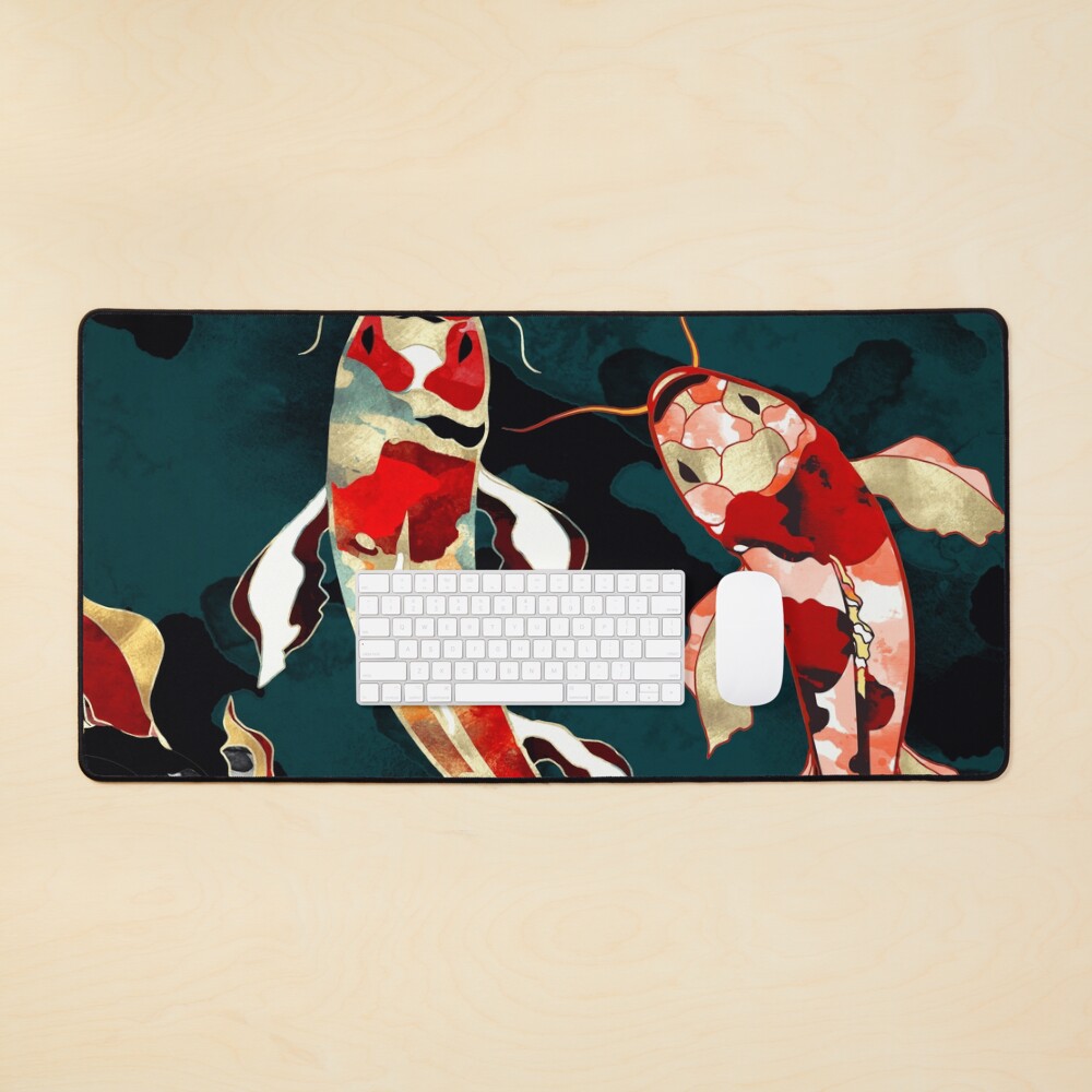 Metallic Koi Mouse Pad