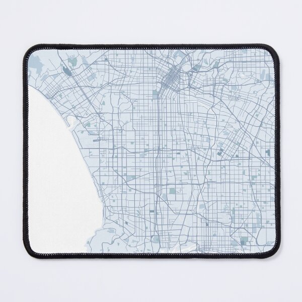 Item preview, Los Angeles Map, LA California, Blue Map Art, Travel, Traveler Gift designed and sold by TheRedFinch.
