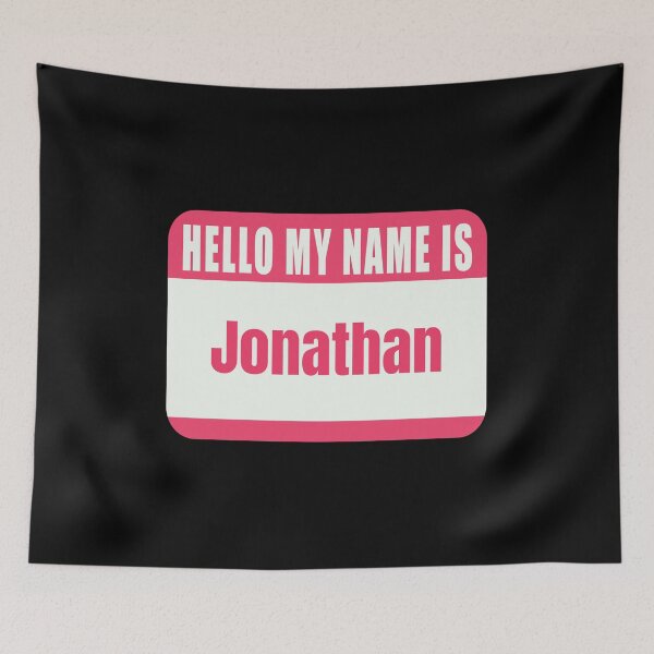 Item preview, Hello My Name Is Jonathan Name Tag  designed and sold by Cafecreative.