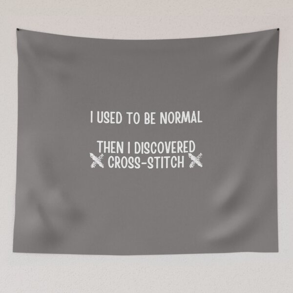 Item preview, I Used to be Normal then I Discovered Cross-Stitch designed and sold by choceclairs.
