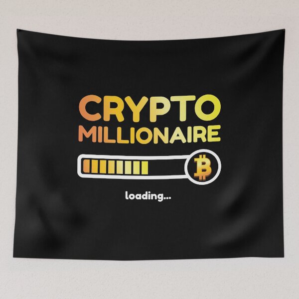 Item preview, Crypto Millionaire Loading Miner Hodl Blockchain Bitcoin  designed and sold by Rzelemenz.