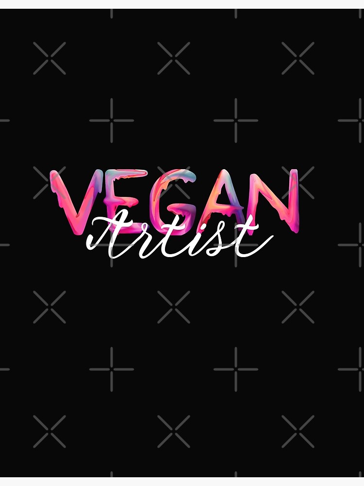 "Vegan Artist Watercolor Paint " Poster for Sale by Vegginitup Redbubble