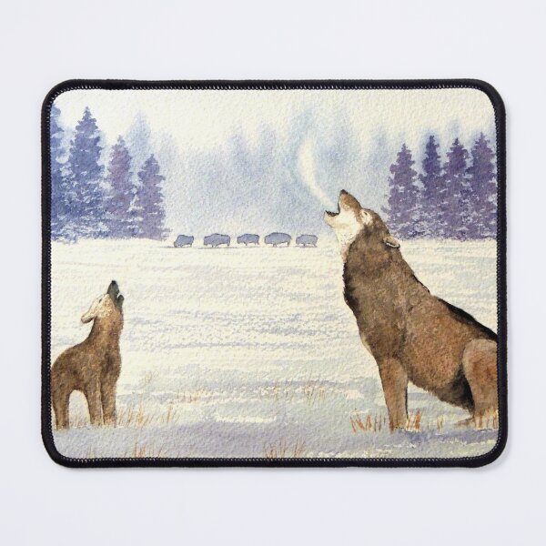 Item preview, Howling Wolves In Grand Teton National Park designed and sold by William Holkham.