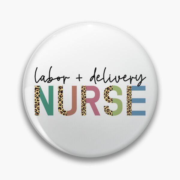 Item preview, Labor and delivery nurse Cheetah print typography | L and D Nurse Leopard print | Gifts for Labor+Delivery nurse designed and sold by Violet Treasures.
