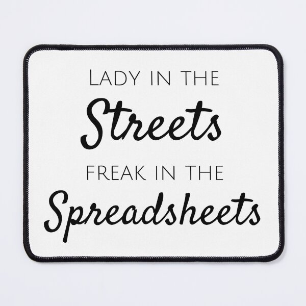 Item preview,  Freak in the Spreadsheets (White) designed and sold by Vimbuy.