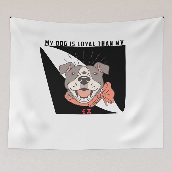 Artikelvorschau, Tiere Katze Haustier Haustiere Hund Hunde Cartoon Wildlife Entzückende Kawaii Welpen Kätzchen - MEIN HUND IST LOYAL THAN MY EX entworfen und verkauft von yourdailywear.