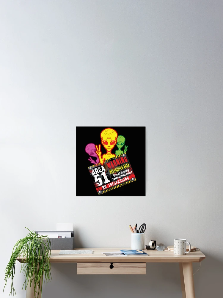 Thumbnail 2 of 3, Poster, Area 51 designed and sold by RIGHTCHUS.