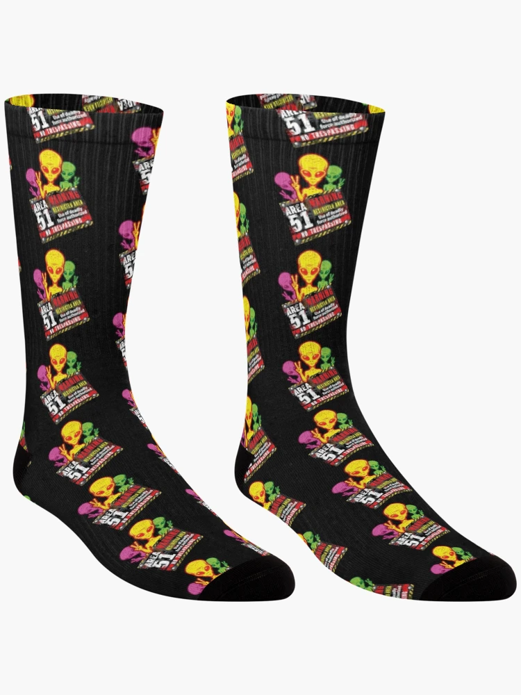 Thumbnail 3 of 5, Socks, Area 51 designed and sold by RIGHTCHUS.