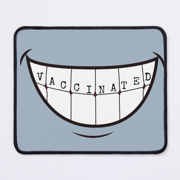 Item preview, I Am Vaccinated  Cartoon Smile designed and sold by Vimbuy.