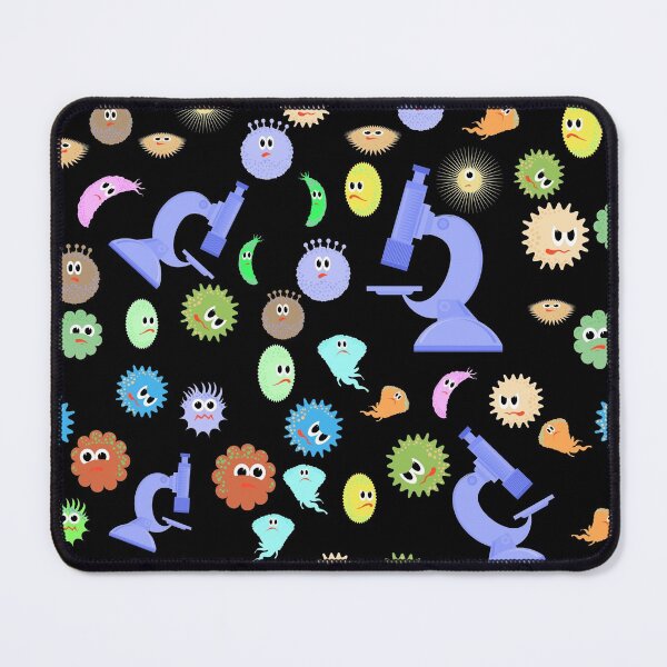 Item preview, Cartoon Microbes pattern designed and sold by osamamohamad.