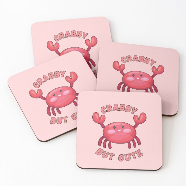 Aperçu de l'œuvre Crabe Crabe mais mignon-rose créée et vendue par yoshra.