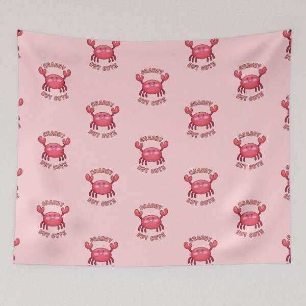Aperçu de l'œuvre Crabe Crabe mais mignon-rose créée et vendue par yoshra.