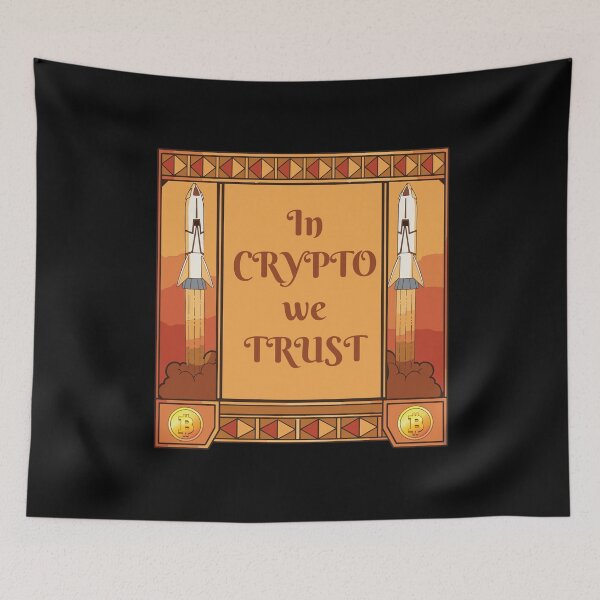Item preview, In Crypto we Trust  Crypto Hodl BTC Blockchain Bitcoin  designed and sold by Rzelemenz.