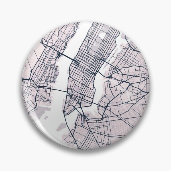 Item preview, New York City Map, USA City, NYC Pink designed and sold by TheRedFinch.