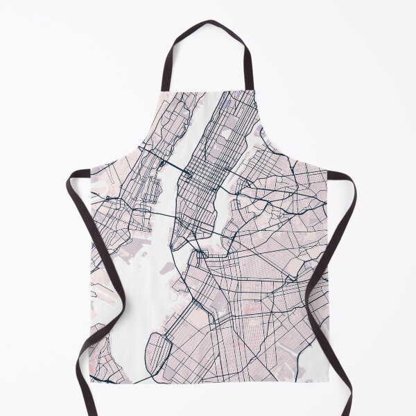 Item preview, New York City Map, USA City, NYC Pink designed and sold by TheRedFinch.