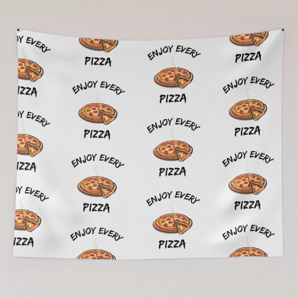 Item preview, Enjoy Every Pizza Hot Steaming Pizza Clipart designed and sold by LuckyKermit.