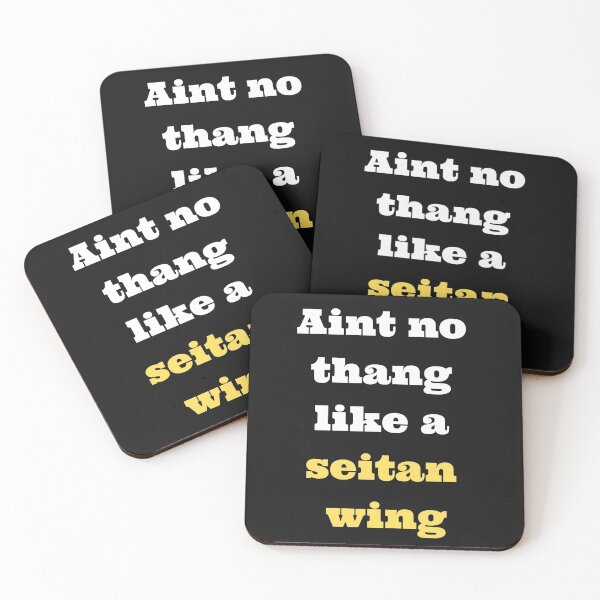 Item preview, Aint No Thang Like A Seitan Wing Funny Vegan Slogan designed and sold by Vegginitup.