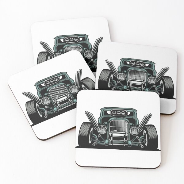 Item preview, Retro American Muscle Car Green Front designed and sold by artorno.