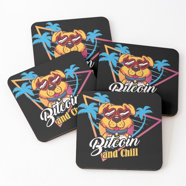 Item preview, Retro 90s Vintage Bitcoin Krypto Hund Bitcoin an Chill  designed and sold by Rzelemenz.
