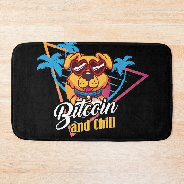 Item preview, Retro 90s Vintage Bitcoin Krypto Hund Bitcoin an Chill  designed and sold by Rzelemenz.