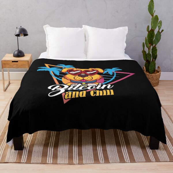 Item preview, Retro 90s Vintage Bitcoin Krypto Hund Bitcoin an Chill  designed and sold by Rzelemenz.