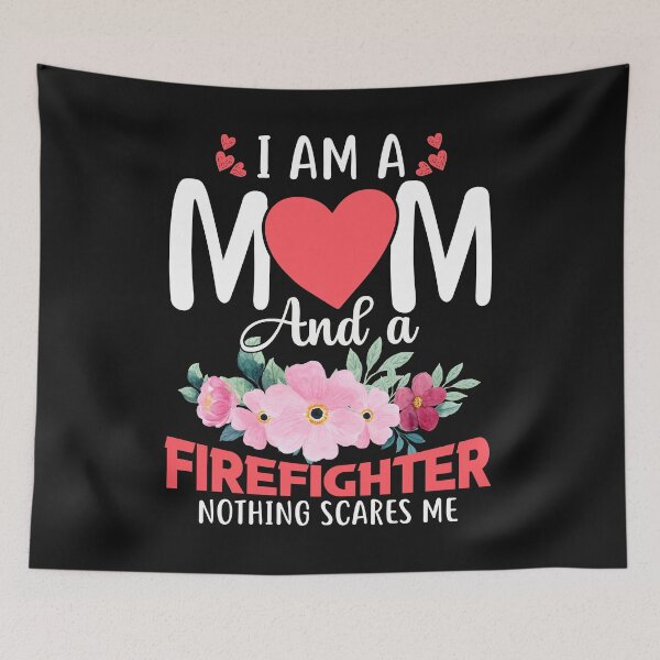 Item preview, i'am a mom and a firefighter nothing scares me designed and sold by manardesign.