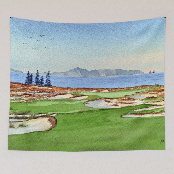 Item preview, Tara Iti Golf Course New Zealand 17th Hole designed and sold by William Holkham.