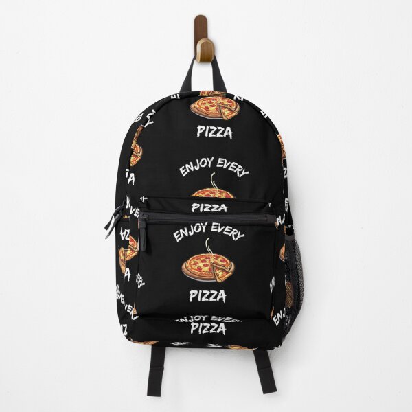 Item preview, Enjoy Every Pizza Hot Steaming Pizza Clipart In Black designed and sold by LuckyKermit.