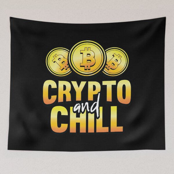 Item preview, Crypto and Chill Funny Crypto Hodl BTC Blockchain Bitcoin  designed and sold by Rzelemenz.