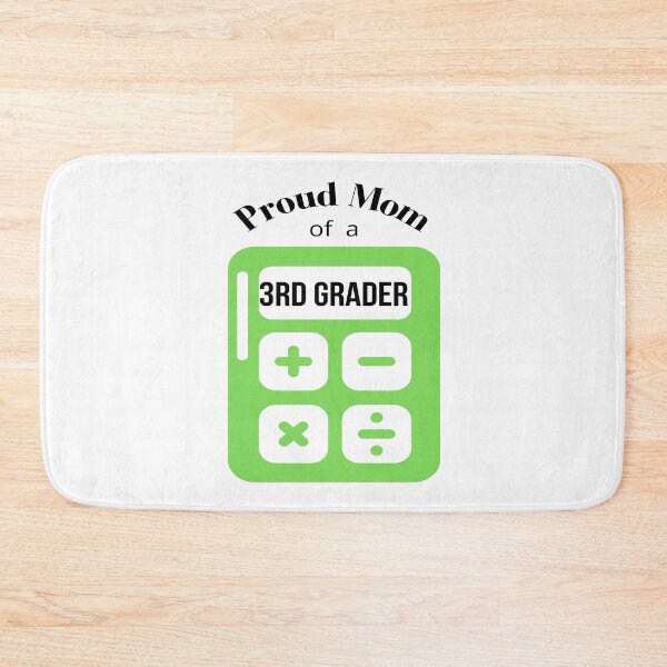 Item preview, proud mom of a 3rd grader, calculator graphic designed and sold by Jessi-Sketches.