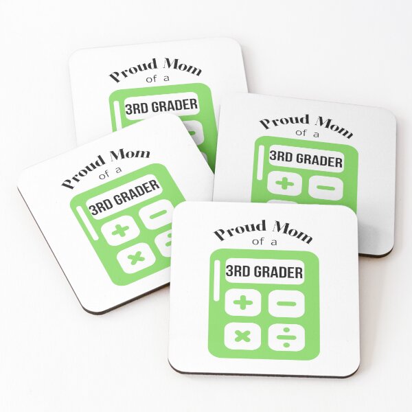 Item preview, proud mom of a 3rd grader, calculator graphic designed and sold by Jessi-Sketches.