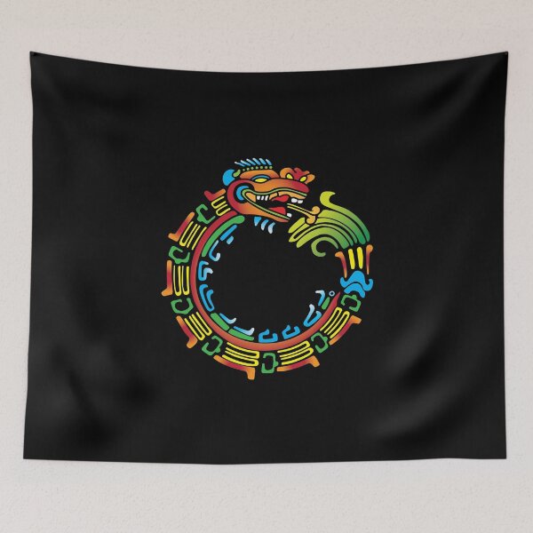 Item preview, Ouroboros Quetzalcoatl Feathered Serpent designed and sold by signsandsymbols.