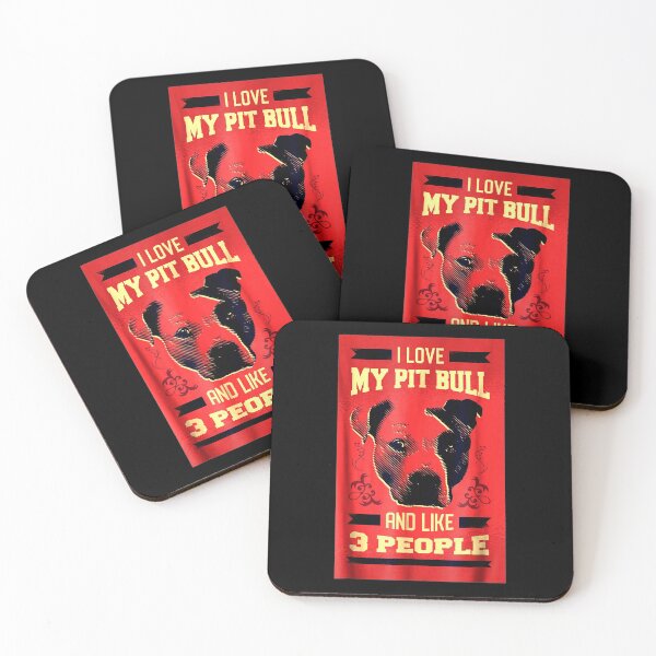 Item preview, I Love My Pitbull, Funny Pit Bull Dog designed and sold by wowart4u.