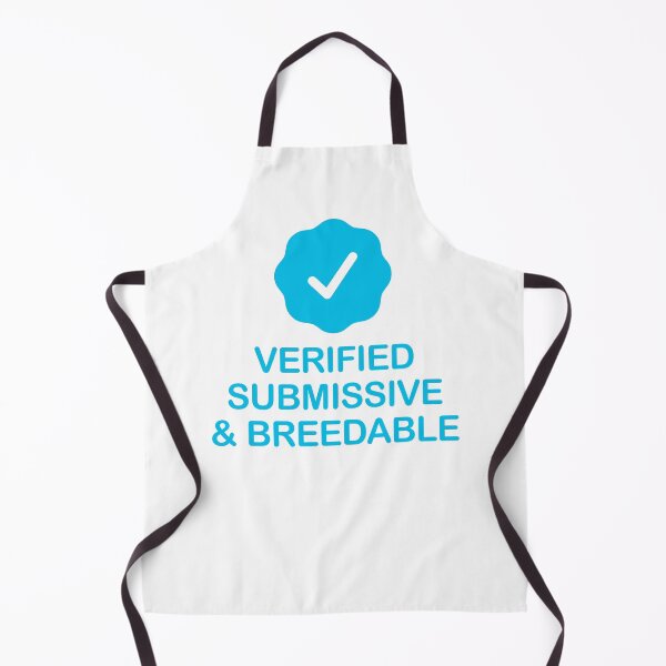 Item preview, Verified Submissive And Breedable with Blue Checkmark designed and sold by ClickForMore.