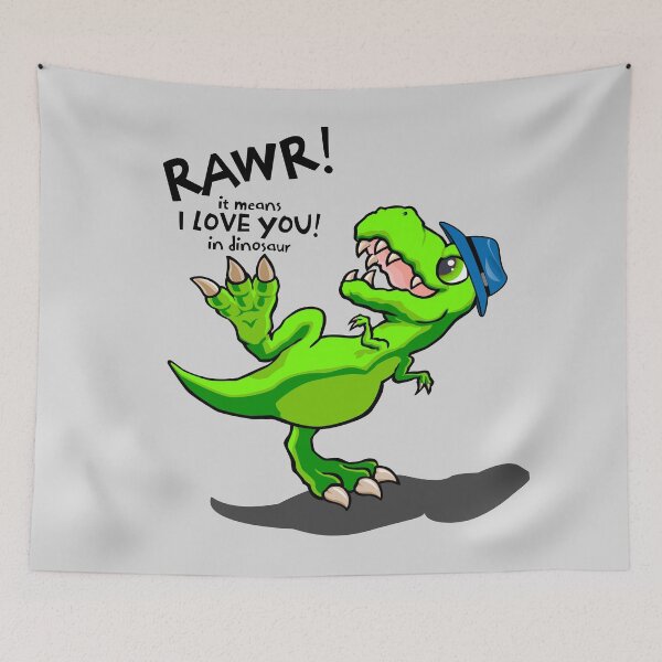 Item preview, RAWR it means I LOVE YOU in dinosaur _1 designed and sold by jc007.