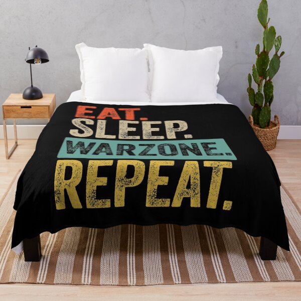 Item preview, Eat sleep warzone repeat retro vintage designed and sold by HN-ART.