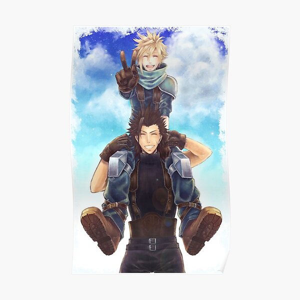 B4538 Final Fantasy VII Zack Fair anime manga Wall Poster Scroll 10"x14" 