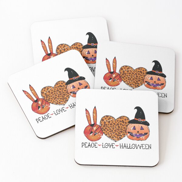 Item preview, Peace Love Halloween, Happy Halloween designed and sold by mdnrsakib.