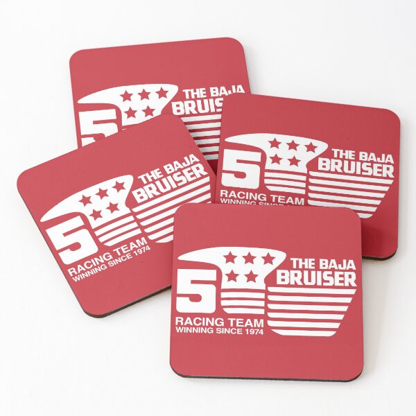Item preview, 1974 - Baja Bruiser (Original - White on Red) designed and sold by Justin Ellis.