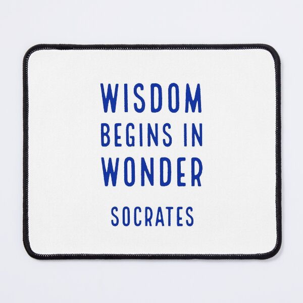 Item preview, Wisdom begins in wonder - Socrates quotes designed and sold by Inspirationmotivation.